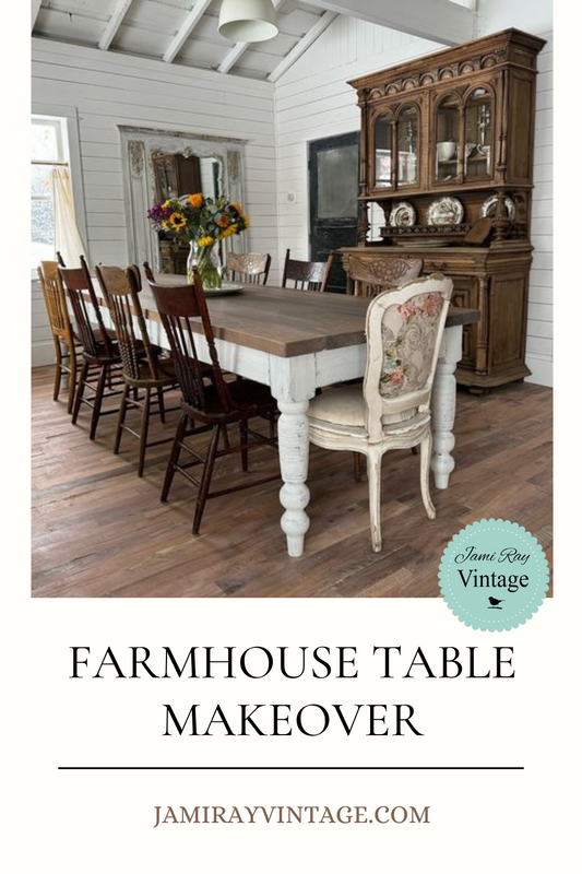 Oak Farmhouse Table 