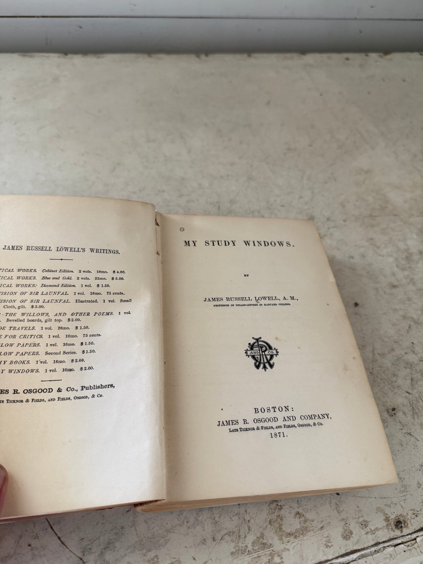 My study windows Lowell