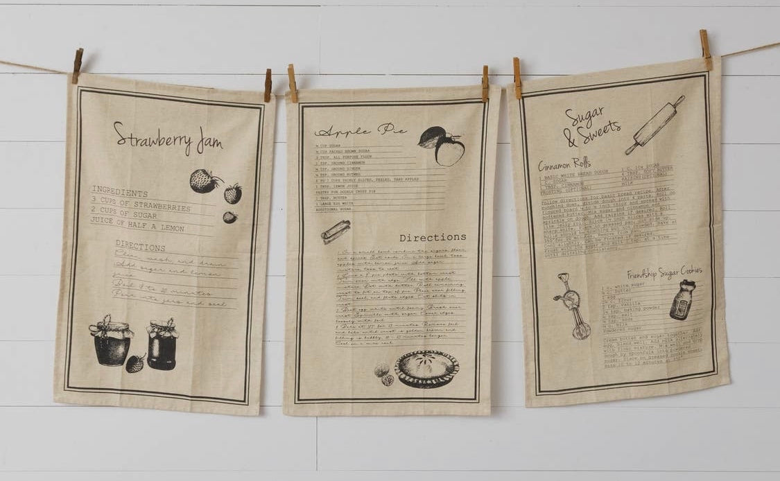 Recipe Tea Towel Set