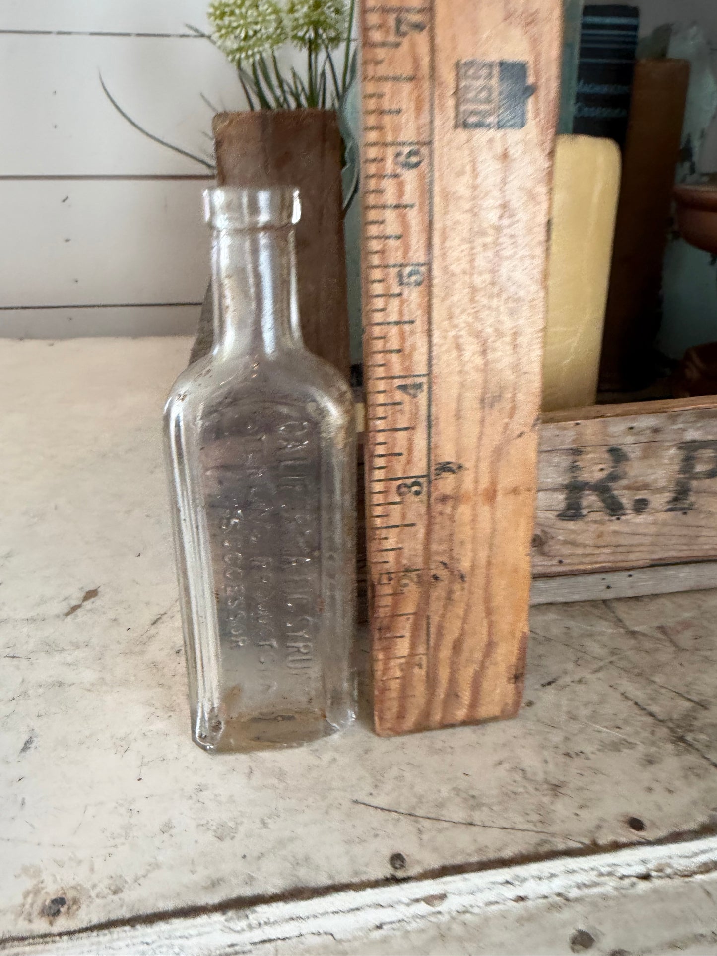California fig syrup, antique bottle
