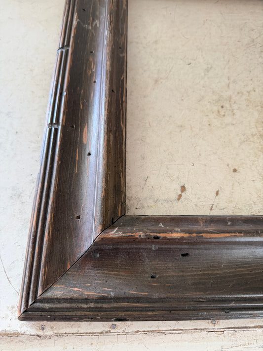 Antique wormwood frame will get print