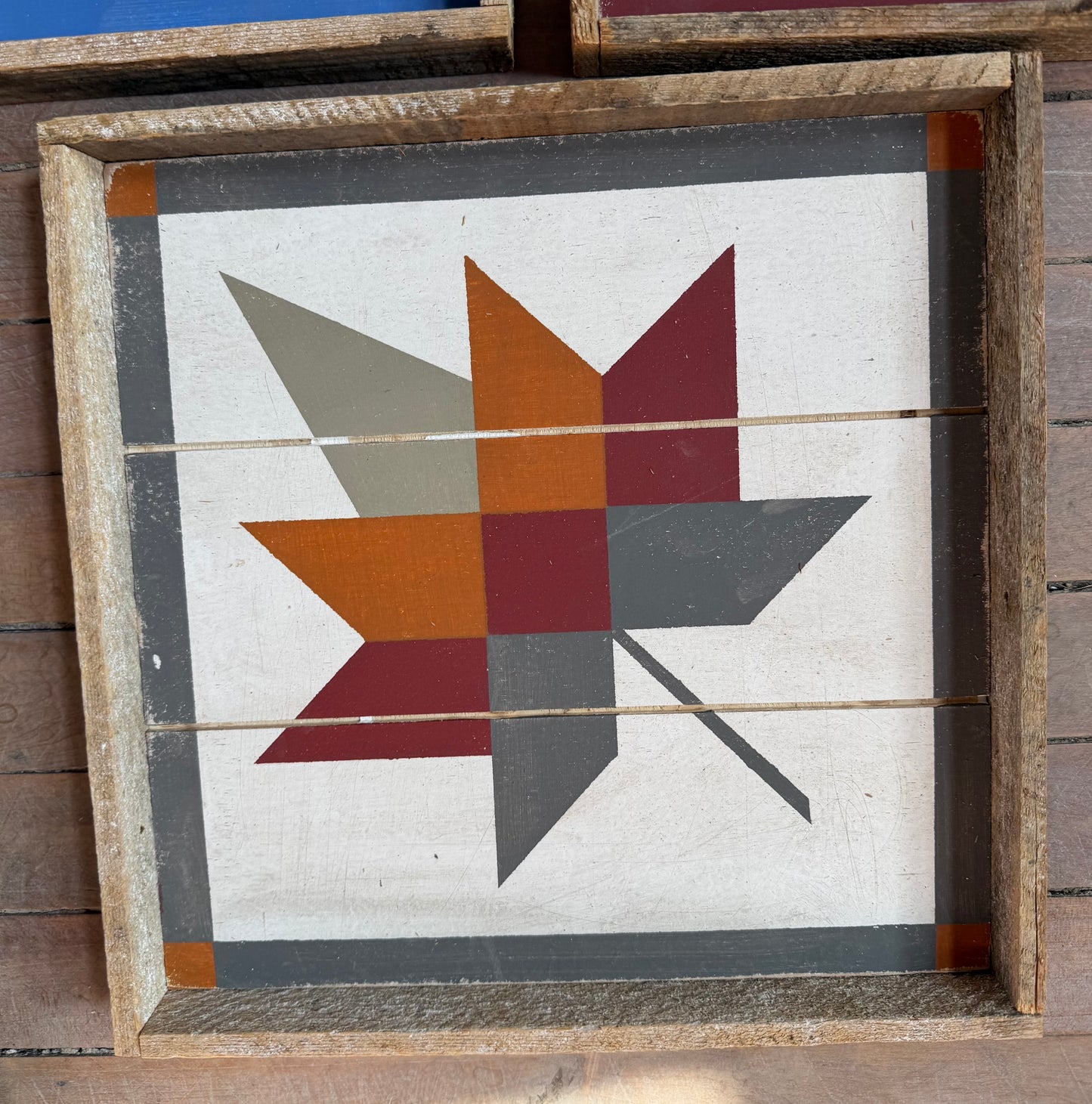 Hand Painted Barn Quilt Art - reclaimed lath frames - sold individually