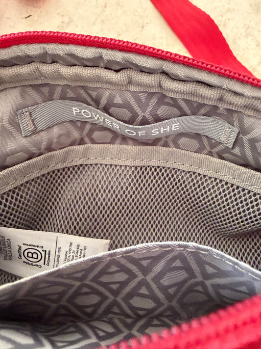 Athleta All About Crossbody Belt Bag in cardinal red