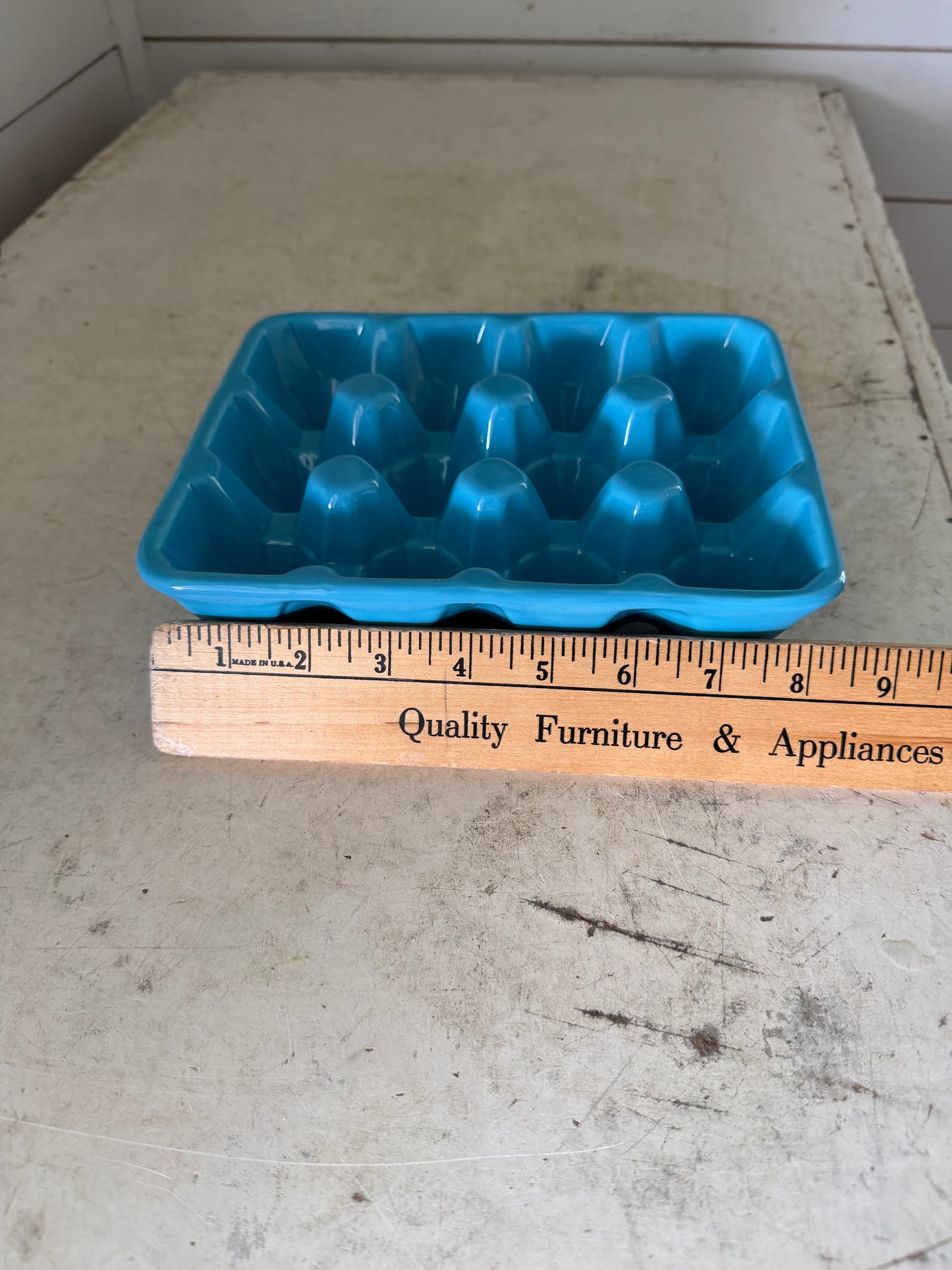 Blue Ceramic Egg Holder
