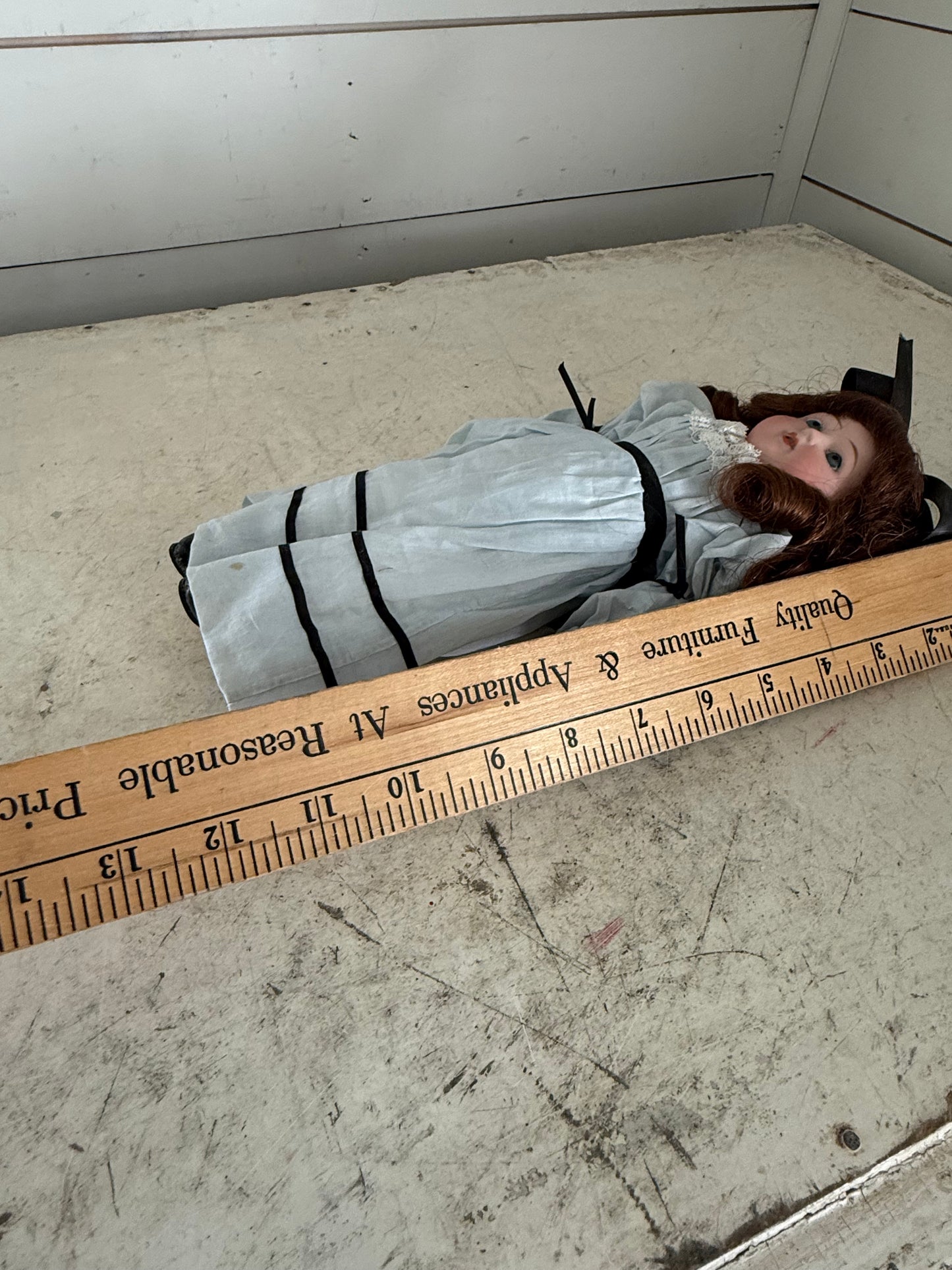 Antique German Bisque Doll Red Hair