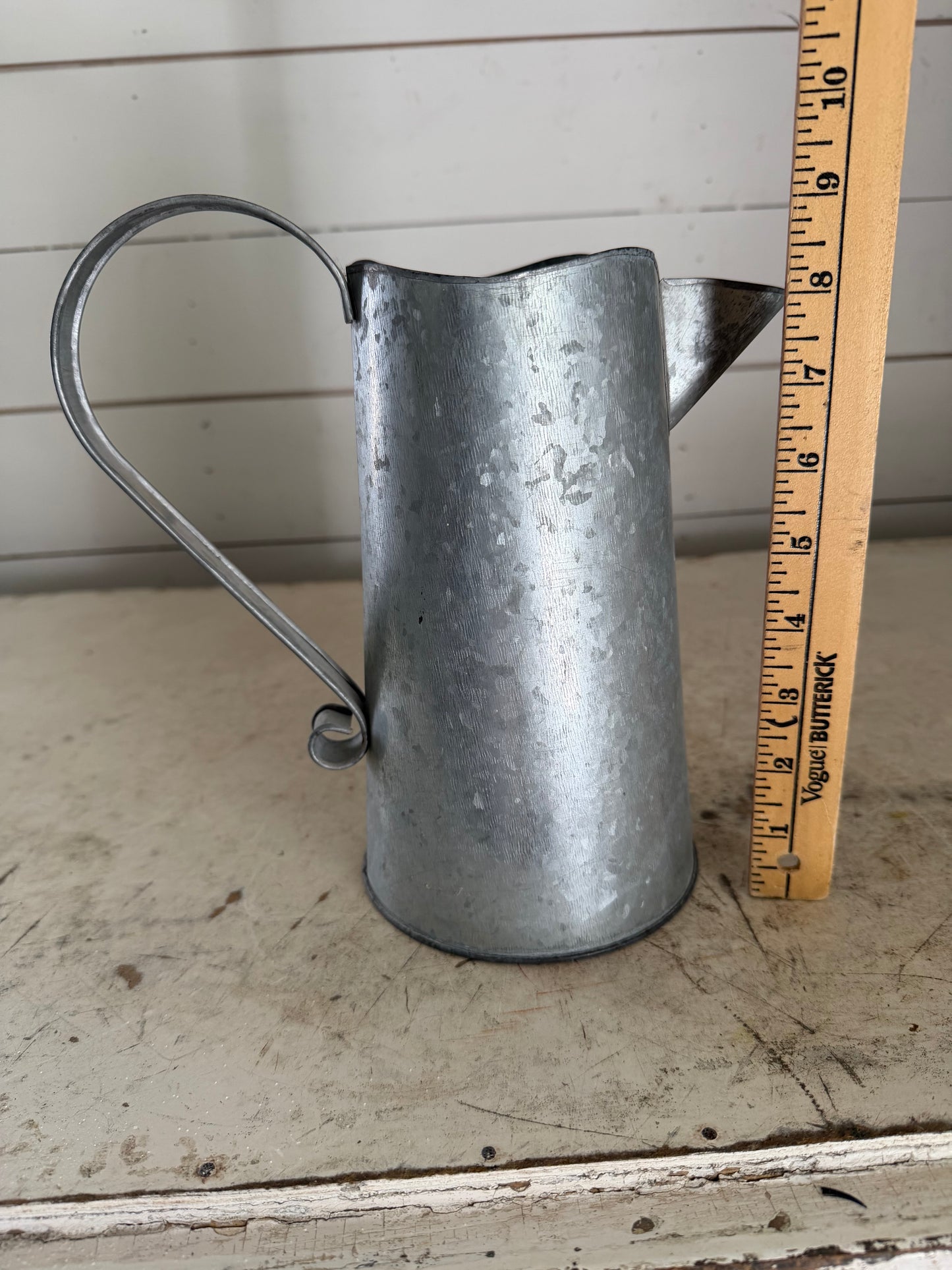 9” Galvanized Pitcher - Will Get Makeover