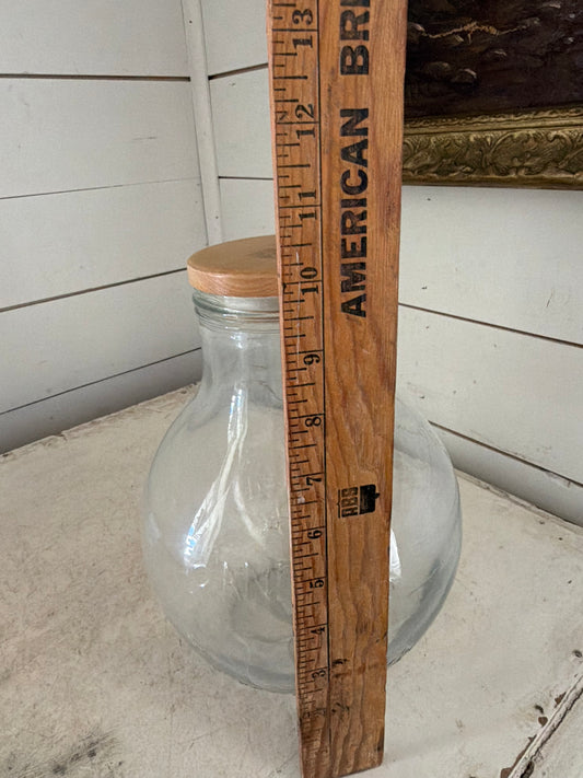 Grandmas All Purpose storage Jar with wood Lid
