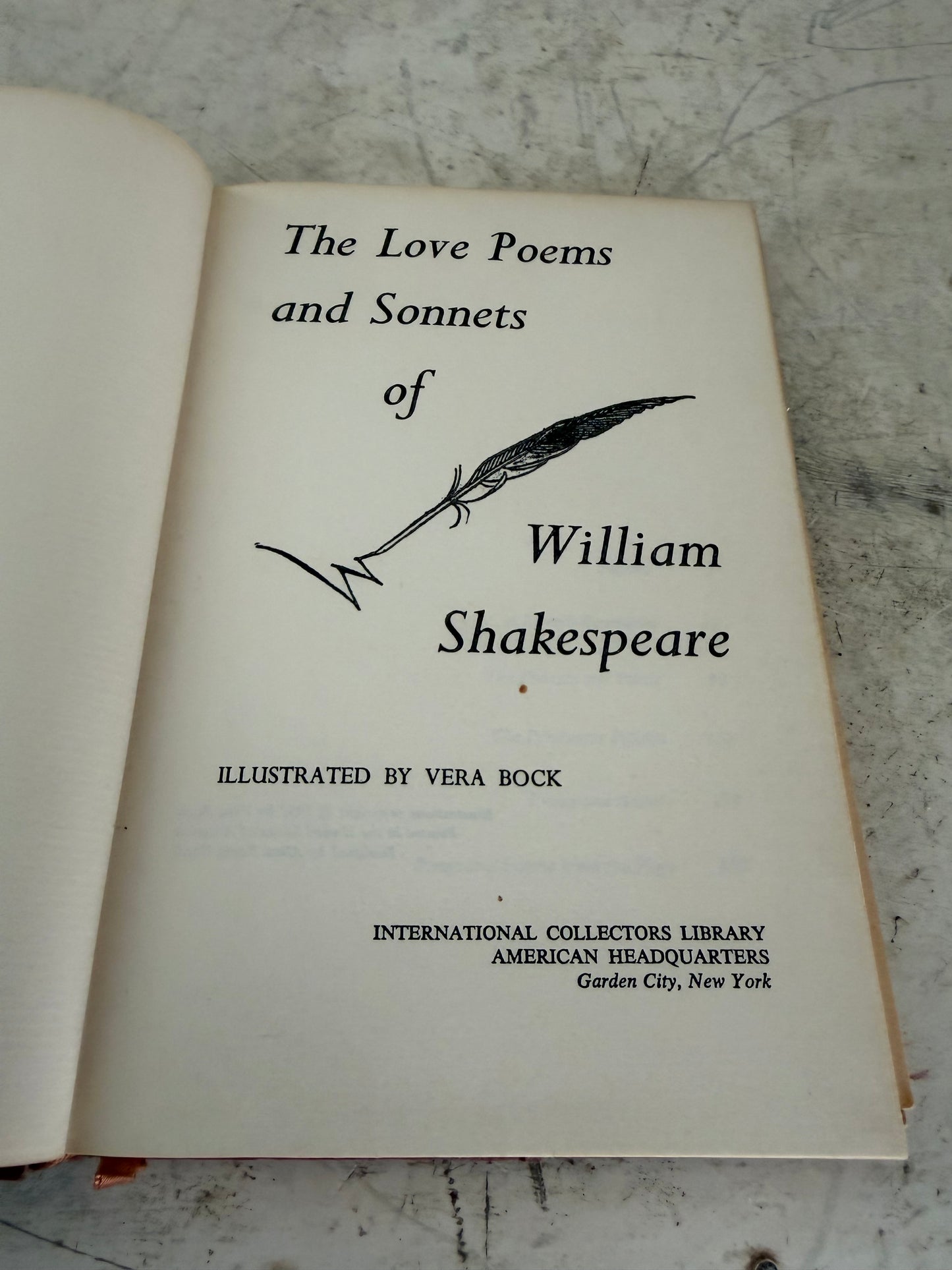 Love Poems and Sonnets by William Shakespeare - binding will be repaired