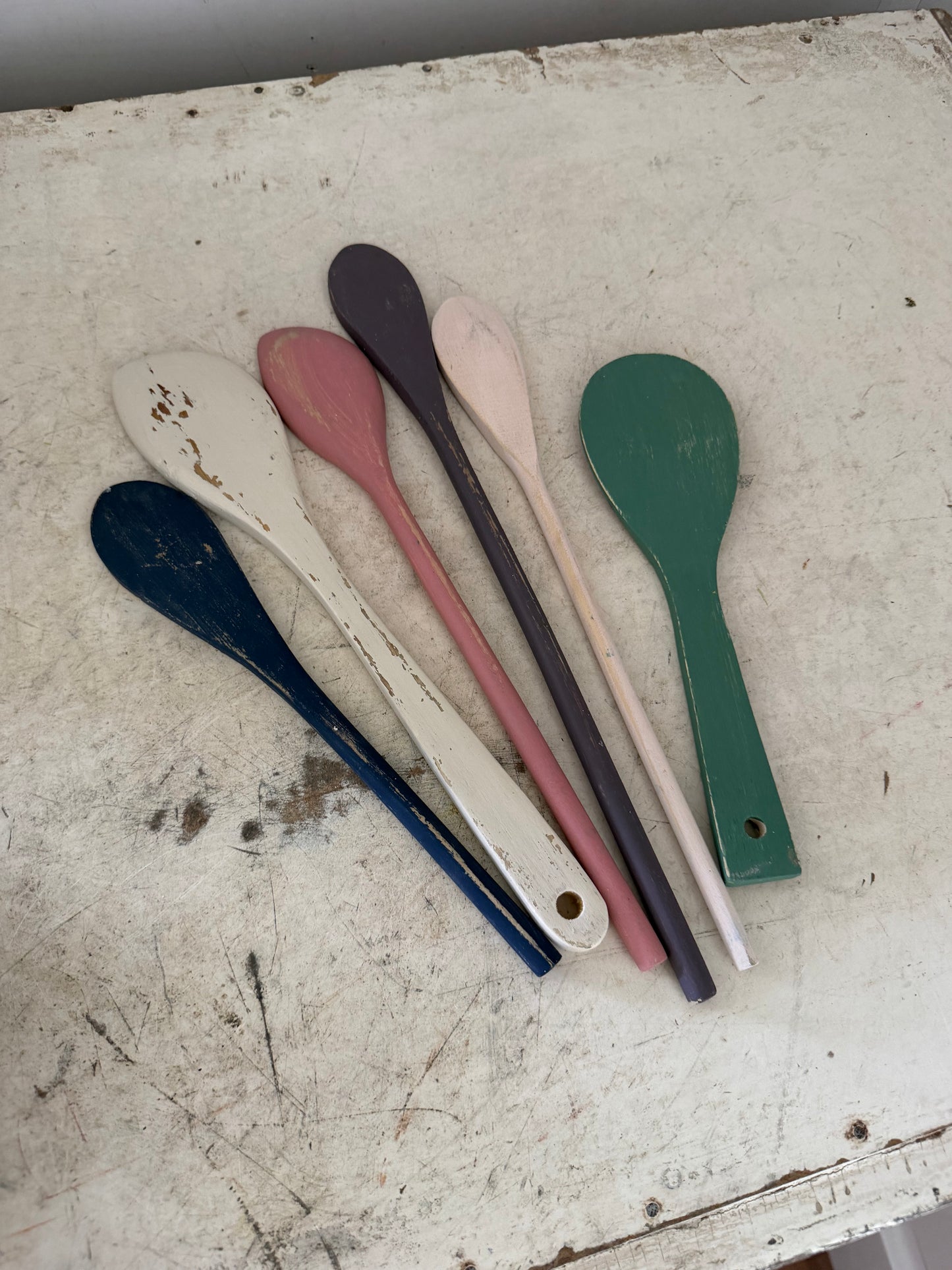 Hand Painted Spoon Bouquet set of 6