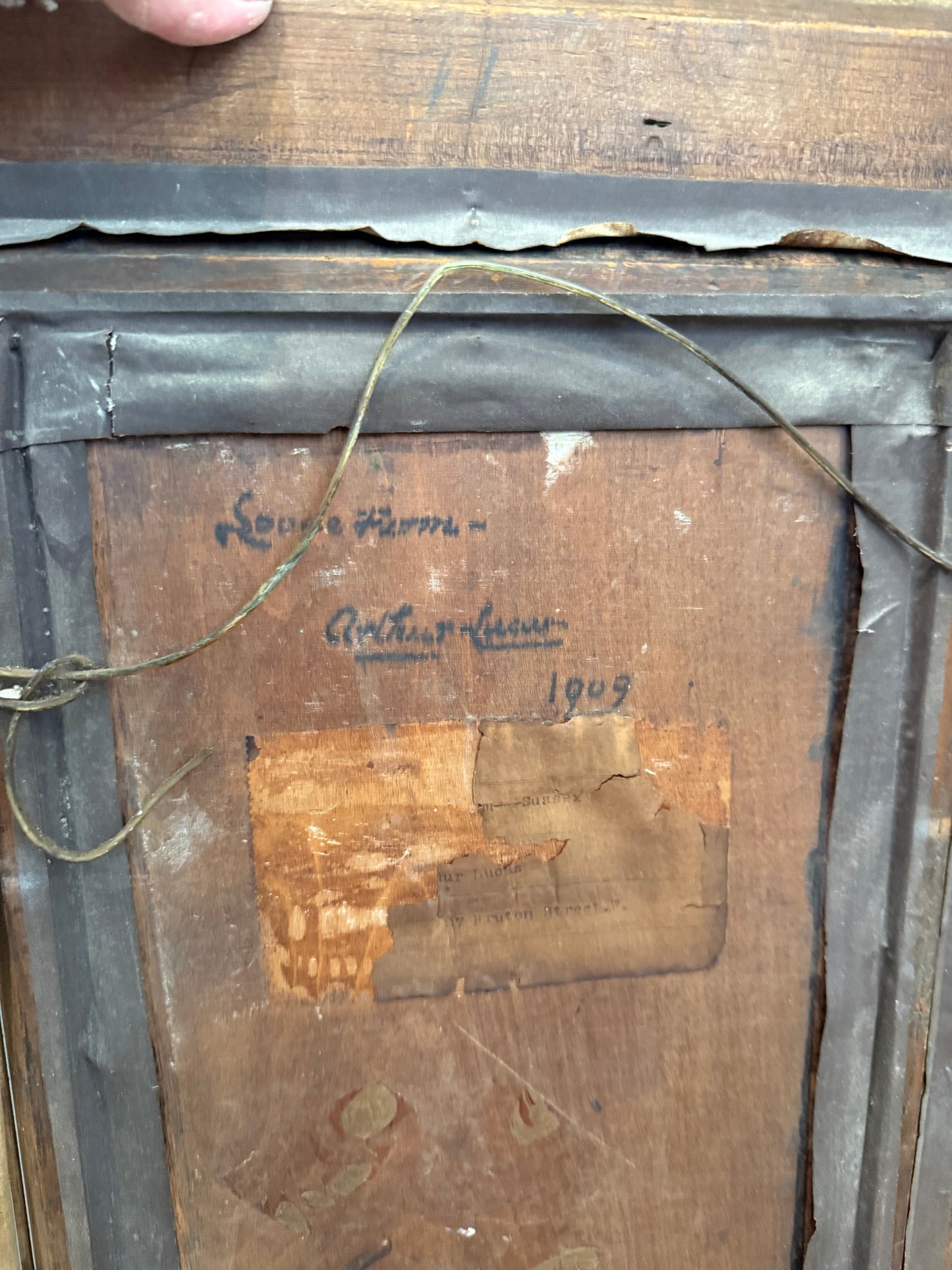 Set of Sir Arthur Lucas Original Oil Paintings in frames with glass 1905 & 1909- French Countryside