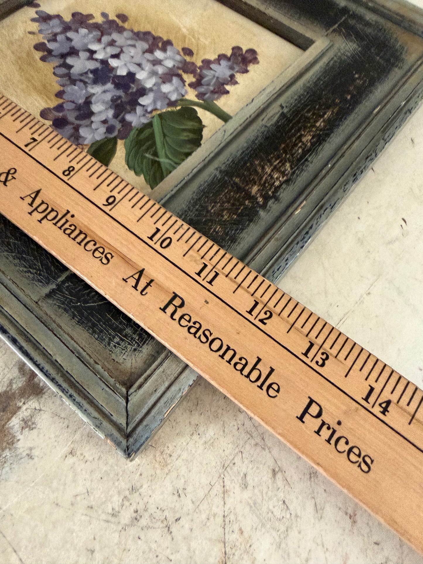Hand-painted Violet picture frame will get painted