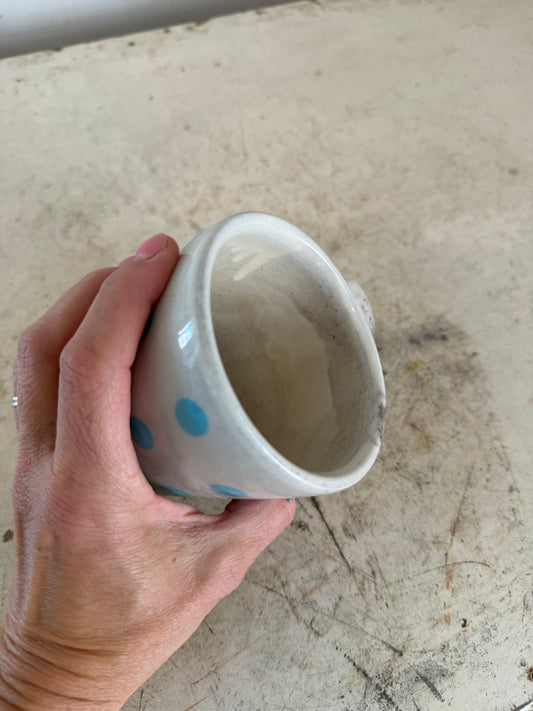 Polka Dot Pottery Studio Mug