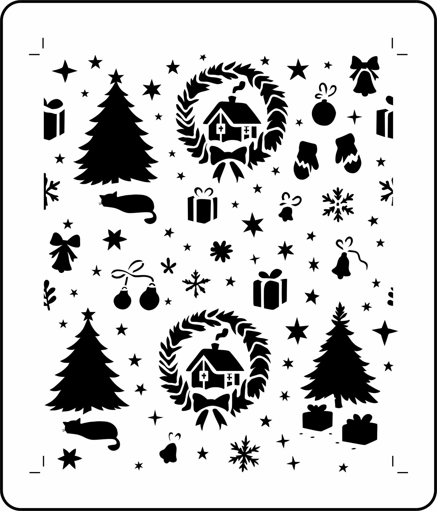 Yule Tide Wallpaper | JRV Stencils