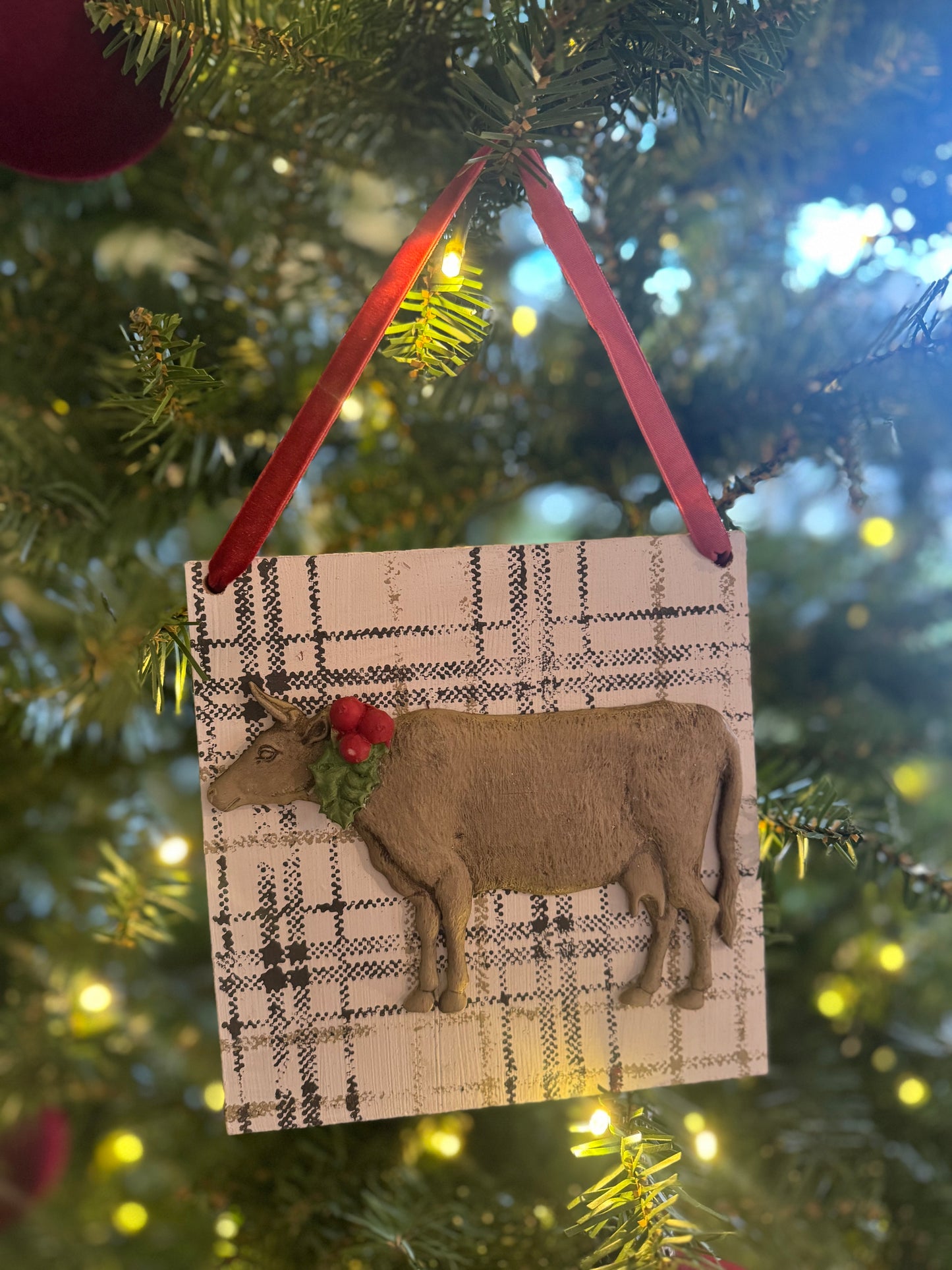 Handmade Farm Animal Ornament / Hanger