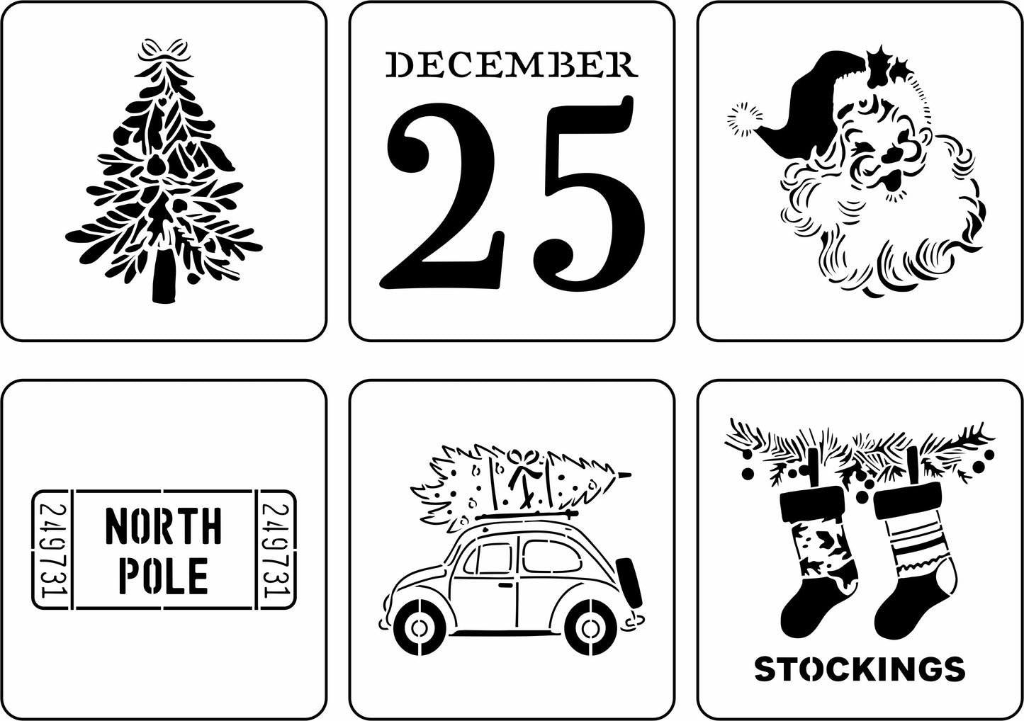 Christmas Mini Pack 2025 | JRV Stencils