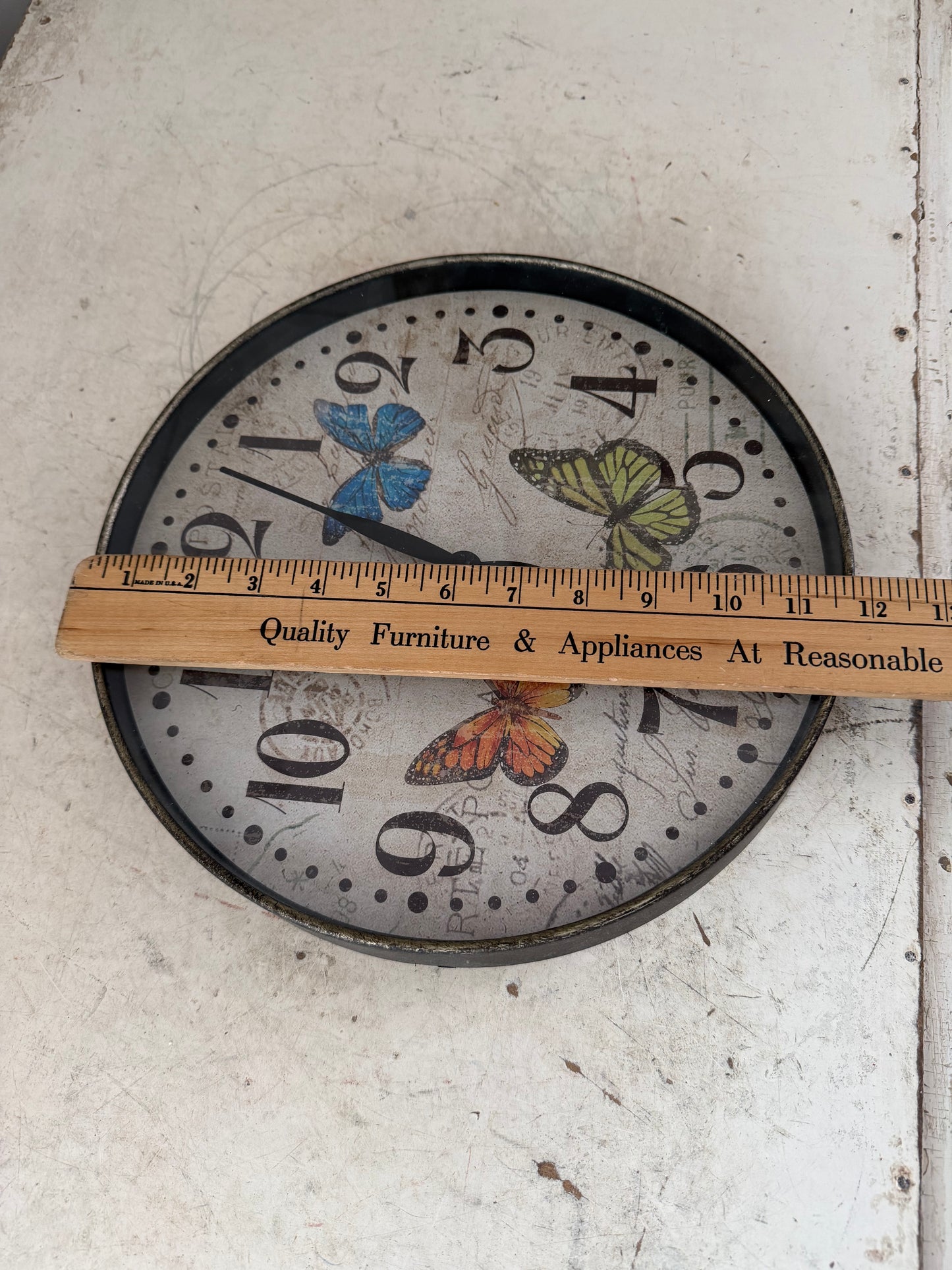 12” Butterfly Wall Clock