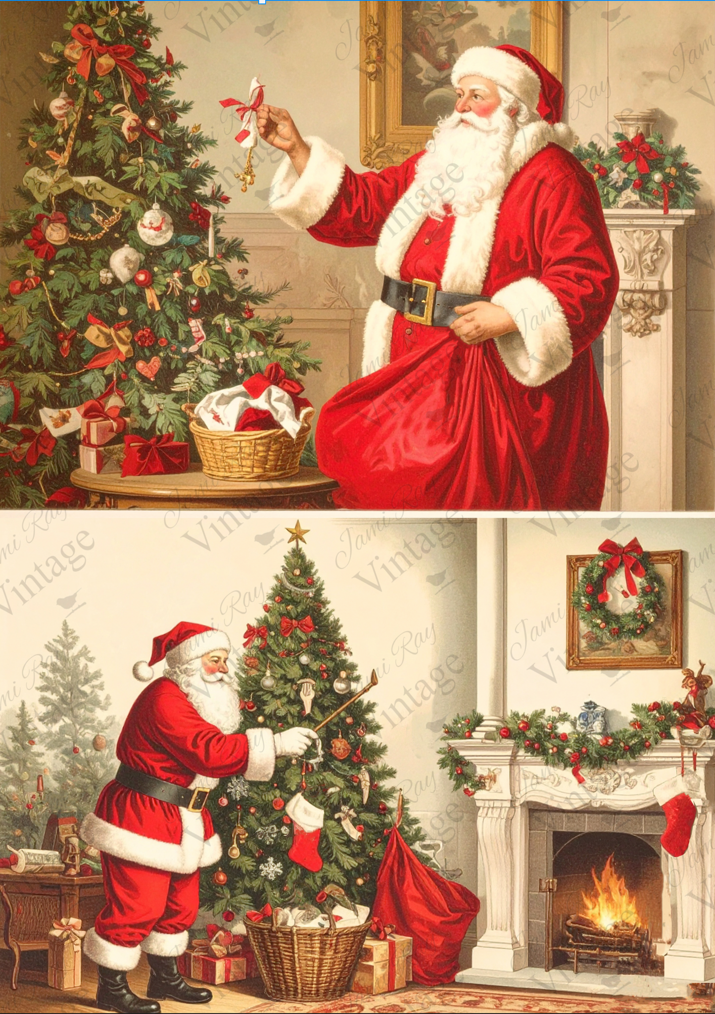 Santa's Delivering Presents | JRV A4 Rice Paper