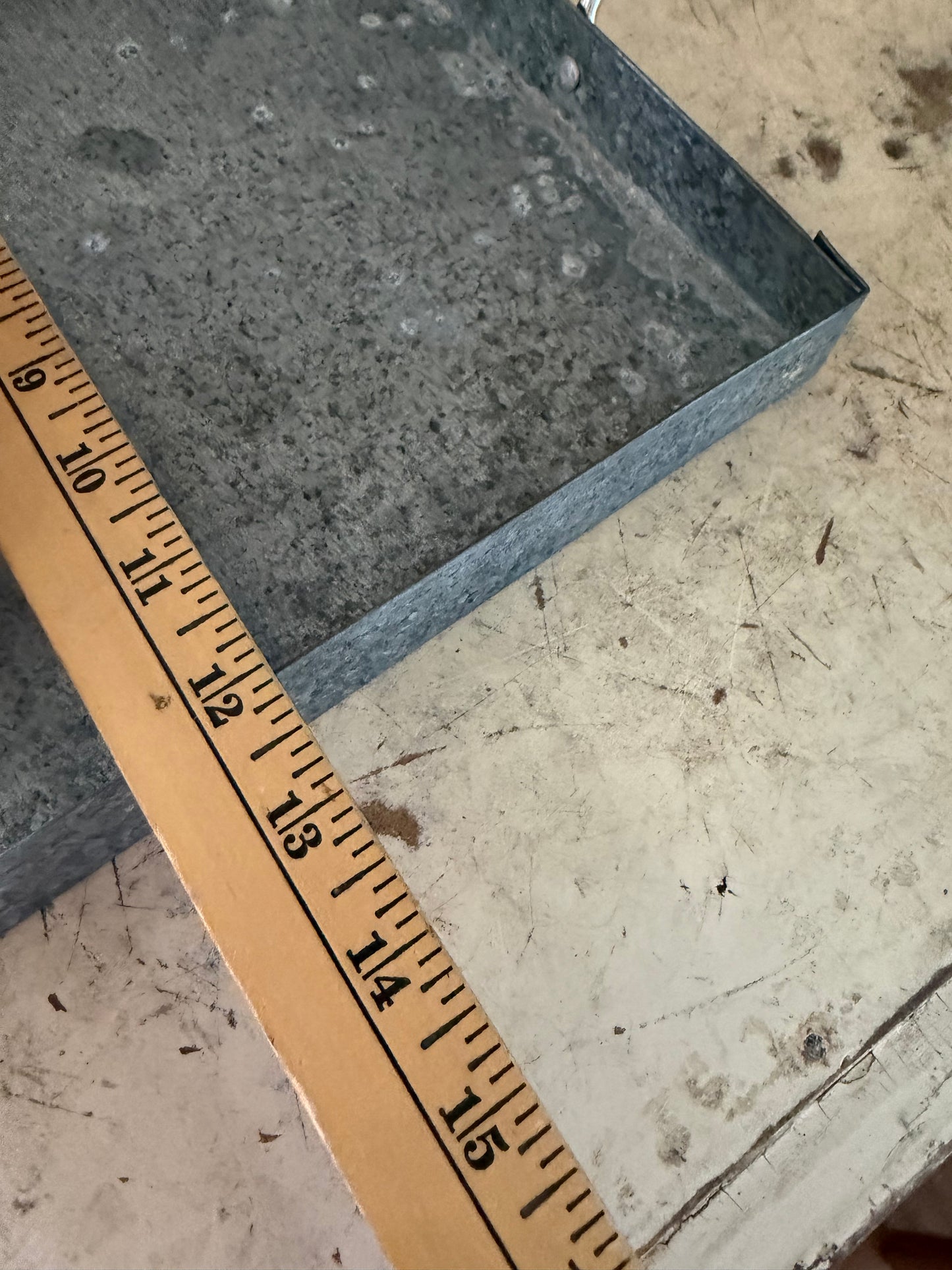 Galvanized tray will get makeover