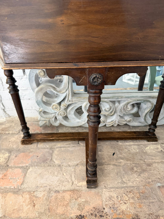 Antique Hinged Side Table