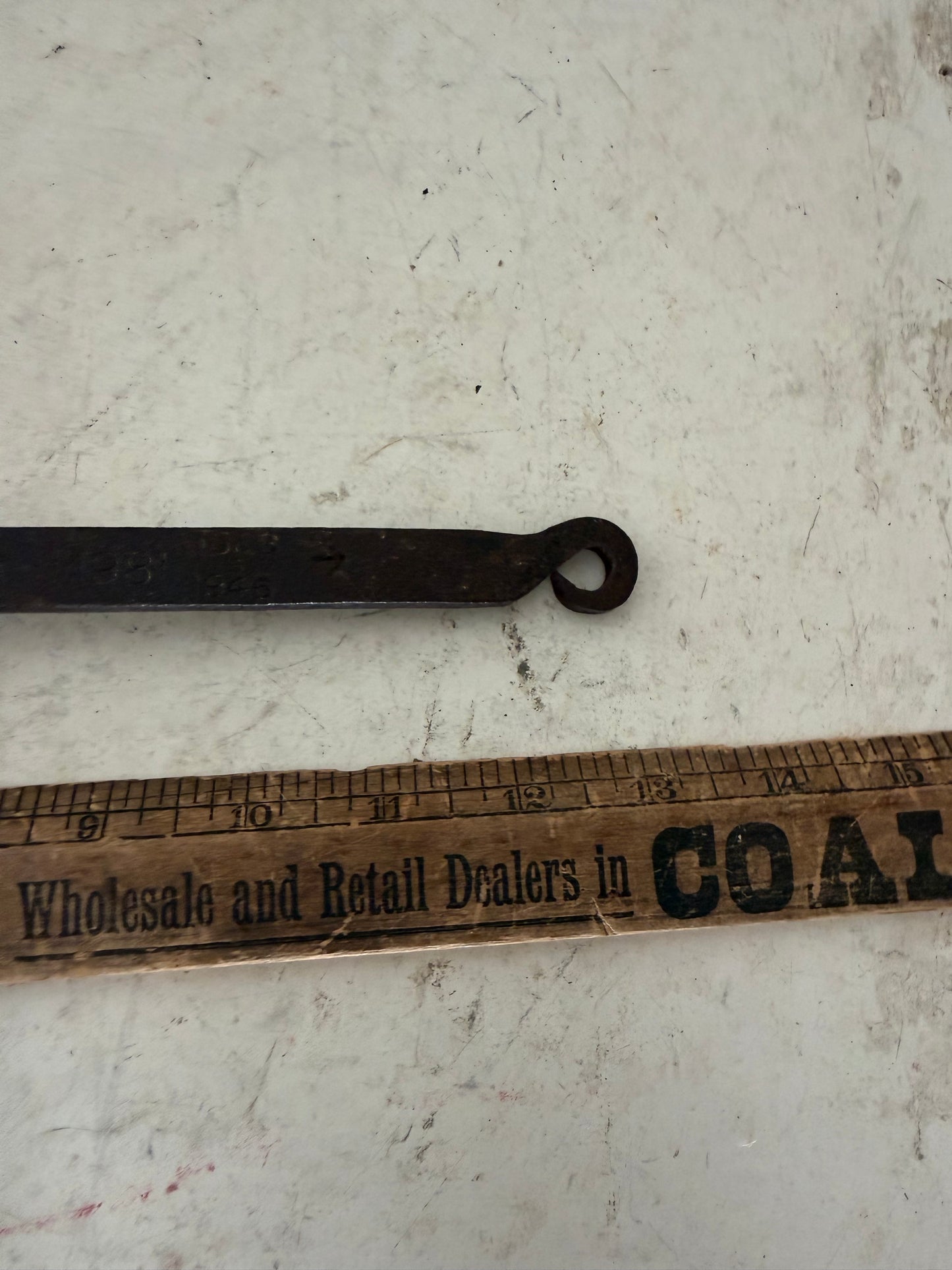 Antique Blacksmith Wrought Iron Lead Melting Ladle