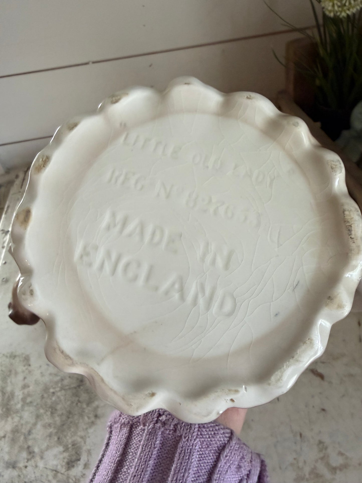 Antique Little Old Lady Teapot Staffordshire, England