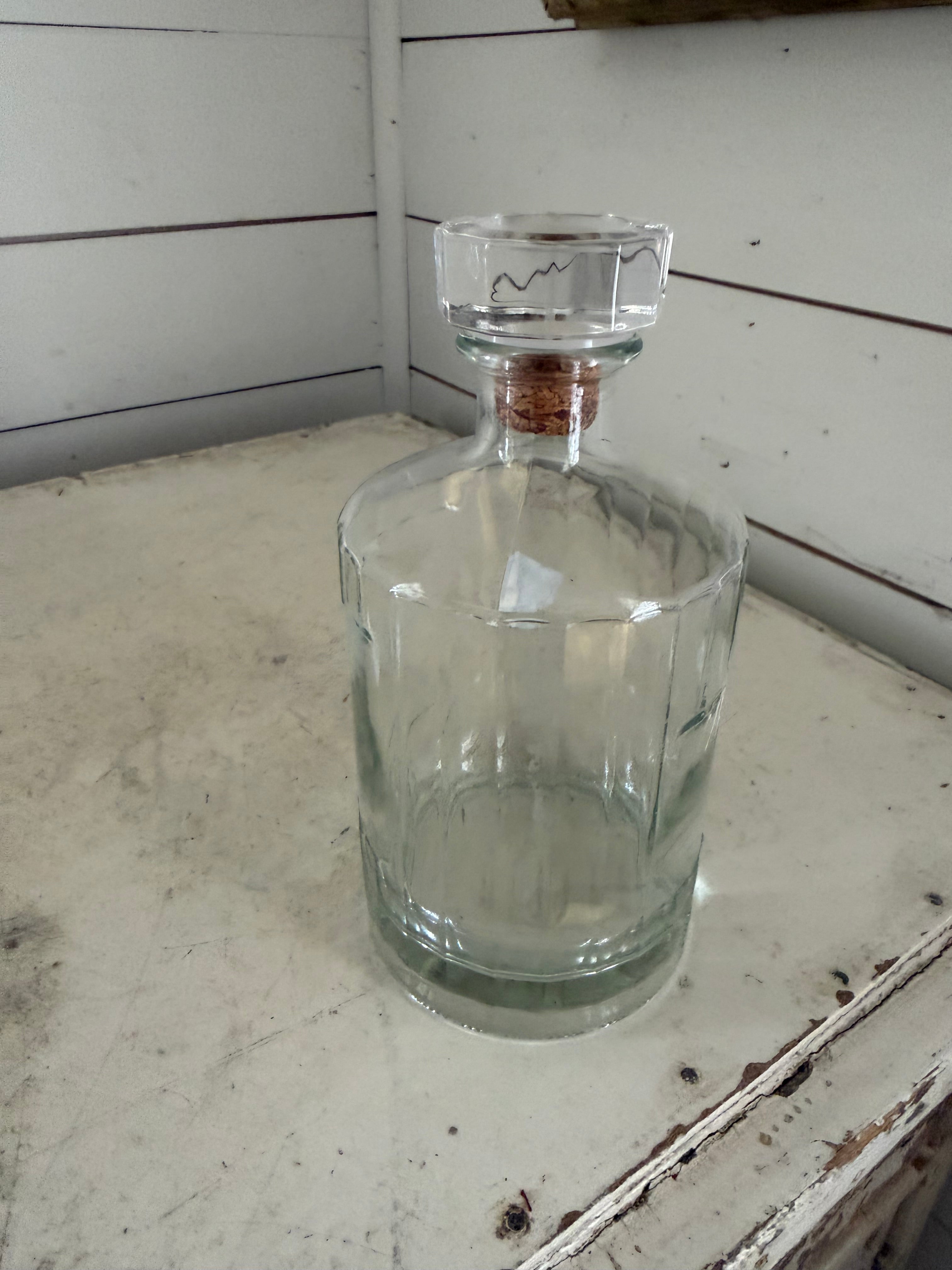 Suntory Vintage Japan Whiskey Empty Bottle 750 ml Crystal Glass w