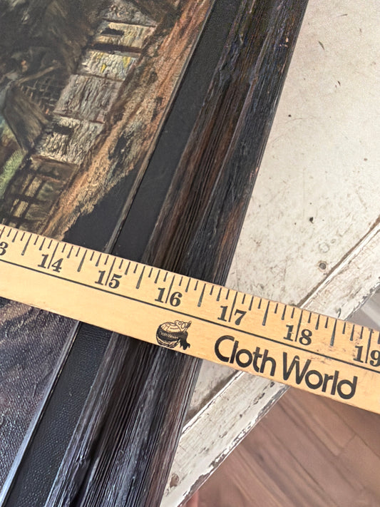 Wood frame with original art will get makeover and new art printed