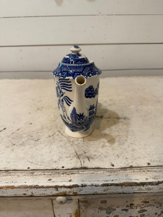 Occupied Japan Blue Willow China Tea Pot