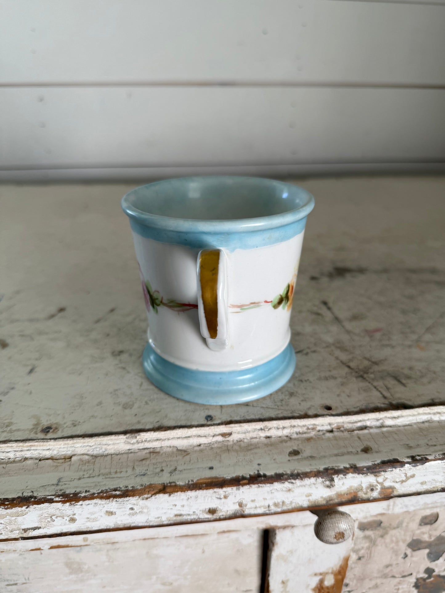 Vintage porcelain shaving mugs