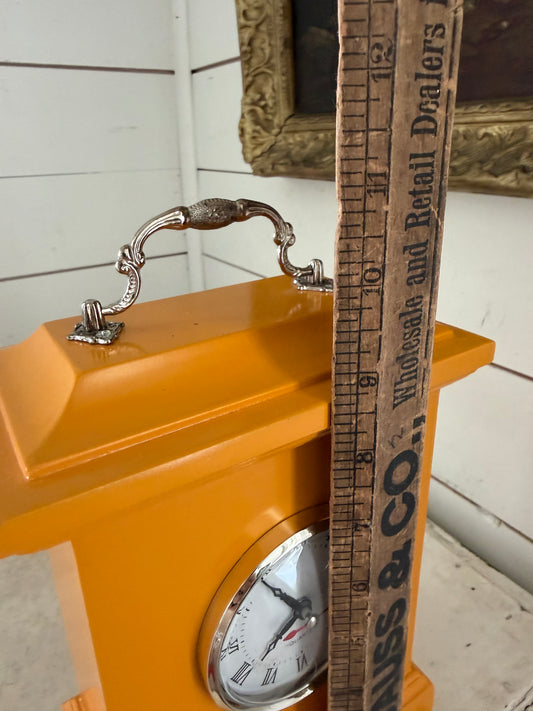Mustard Mantle Clock will get transfers on it