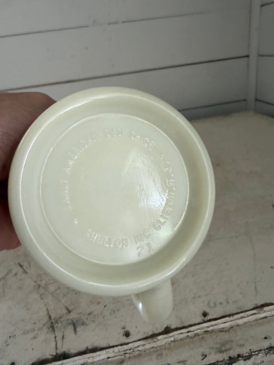Old Spice Milk Glass Mug