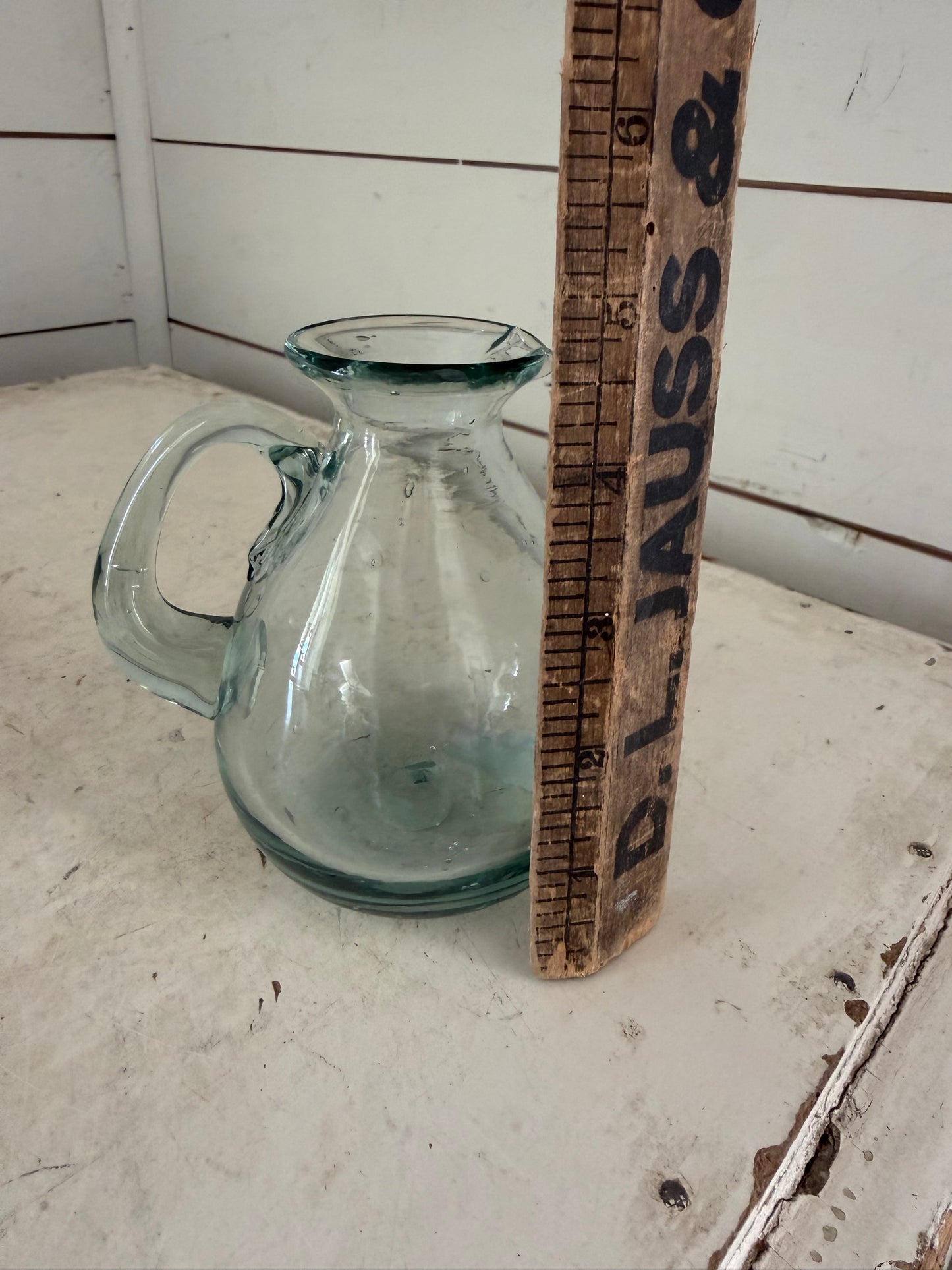 Recycled glass creamer