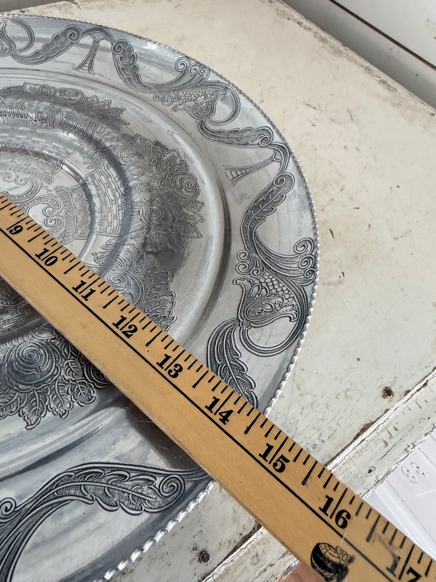 Vintage aluminum Lazy Susan will get makeover