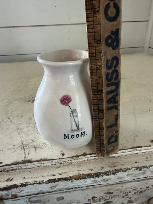 Rae Dunn Bud Vase Flowers By Magenta Picture Icon "BLOOM"