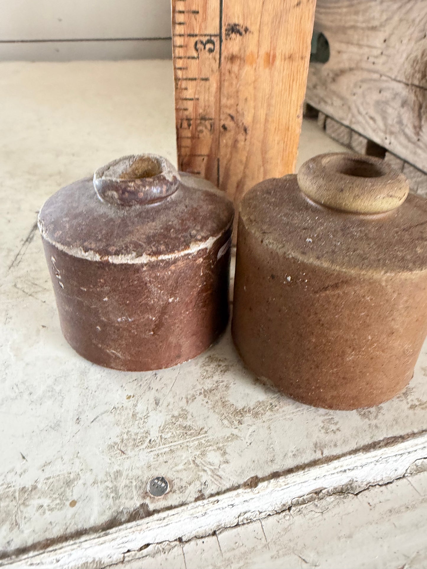 Salt Glazed Ink Well Sold Individually