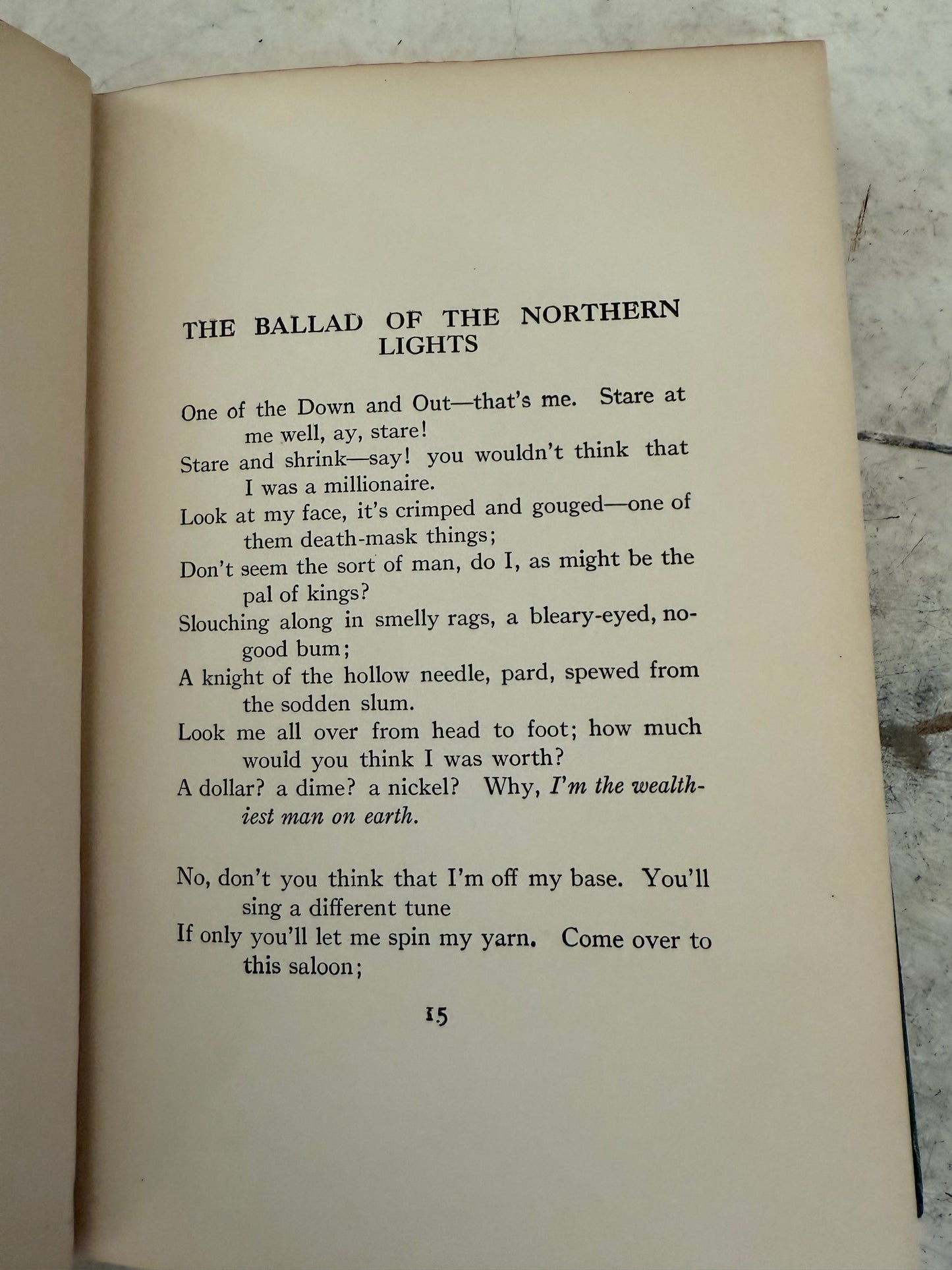 Ballads of a Cheechako" by Robert W. Service