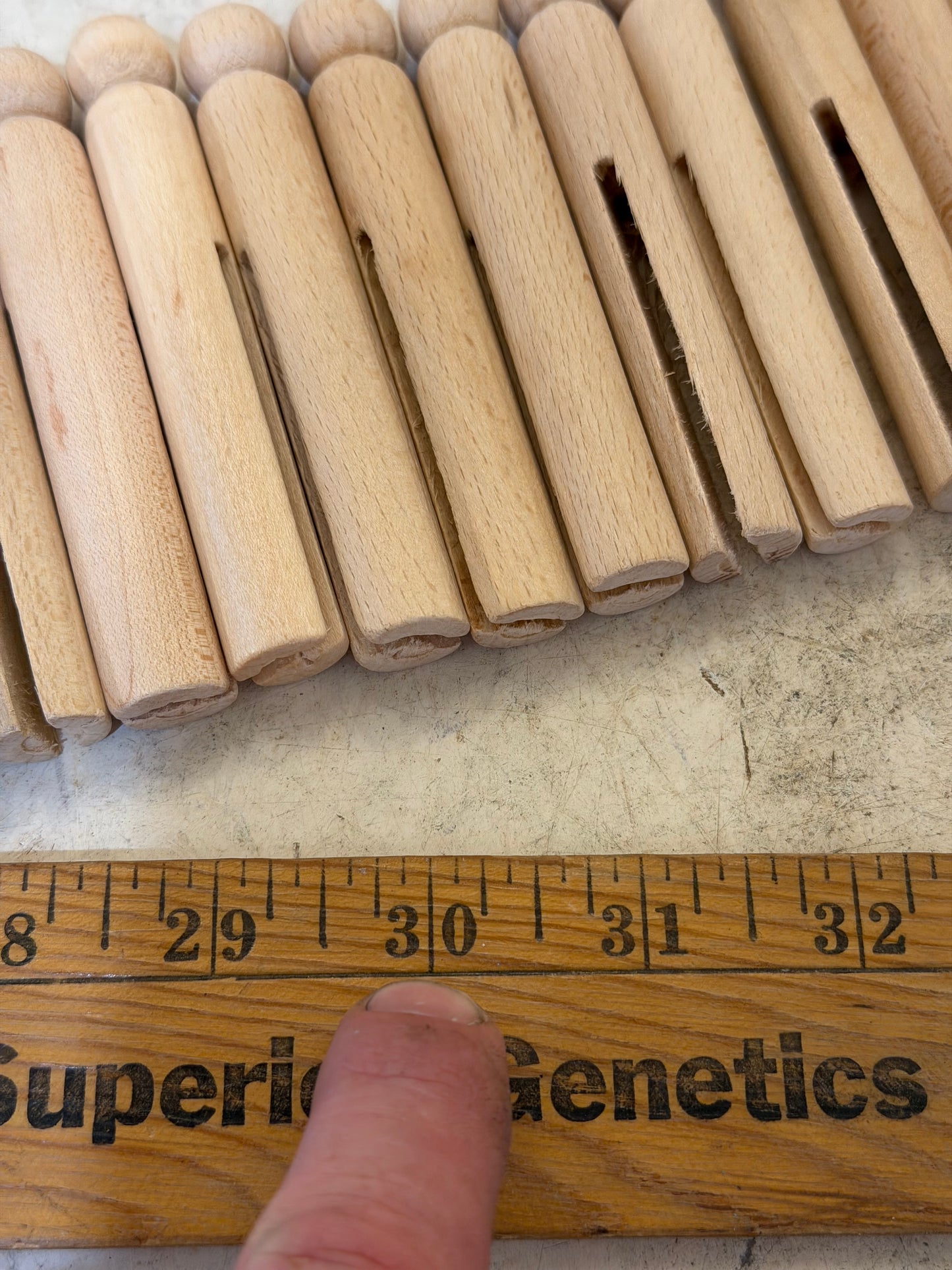 Vintage Wooden Clothespins