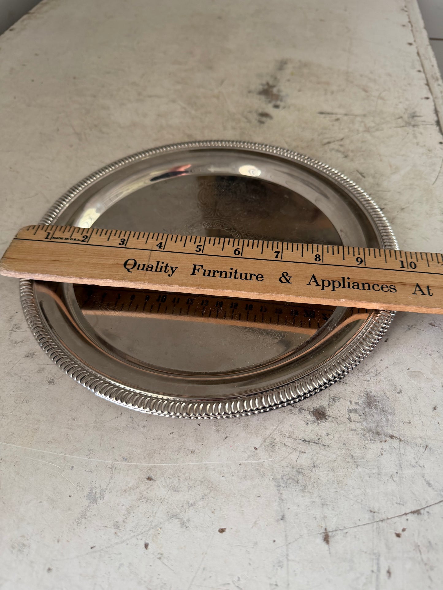 Silver plated platter Will Get Makeover
