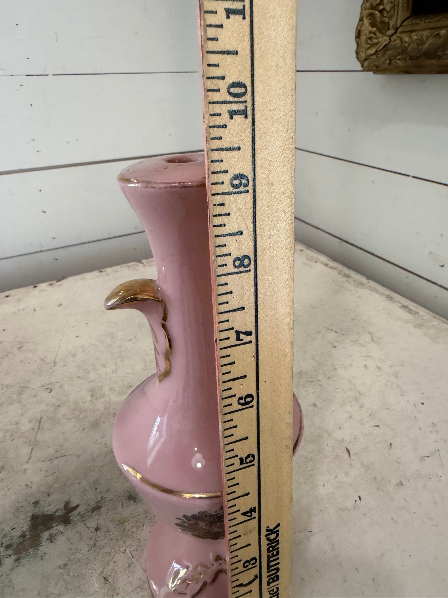 Victorian style lamp with lamp, parts removed