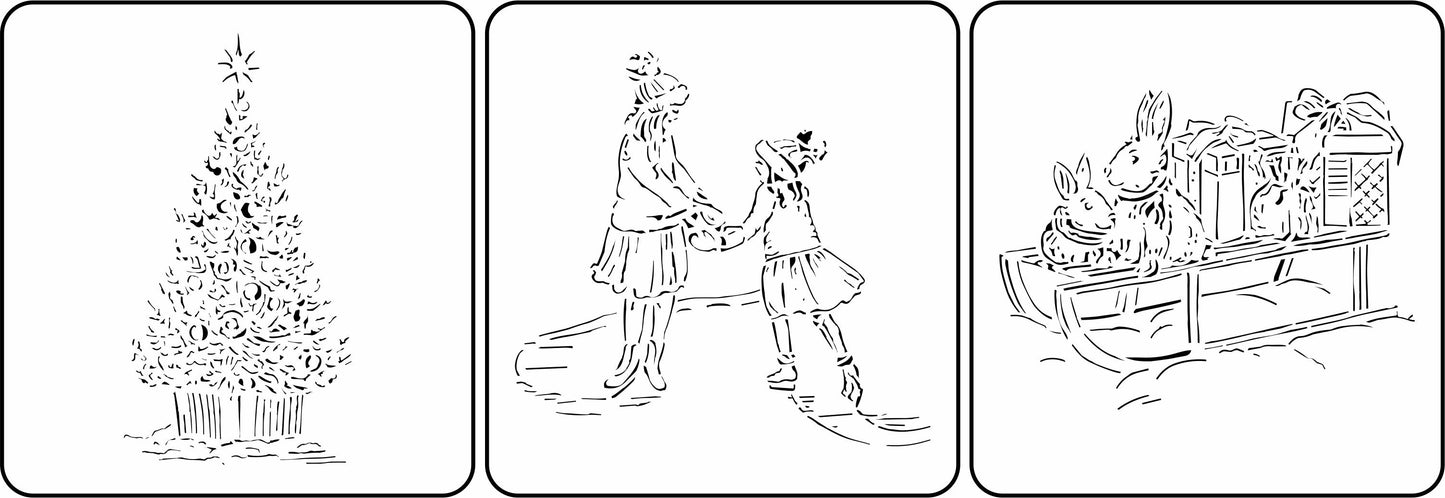 Christmas Sketches | JRV Stencils