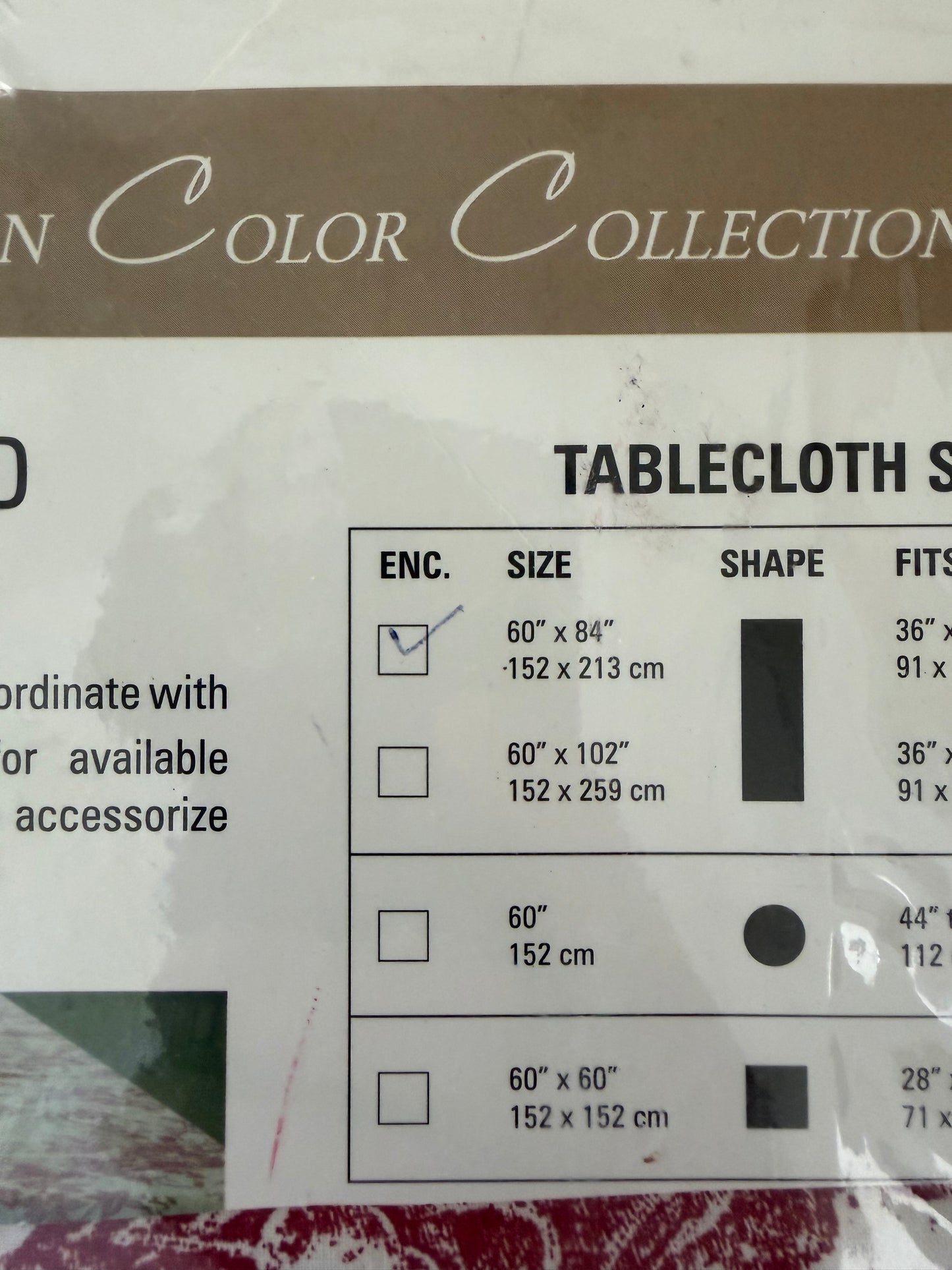 French Toile Table Cloth 60x84”