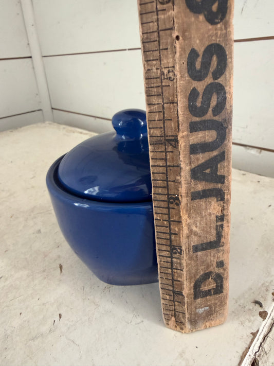 Cobalt Blue ceramic dish with lid