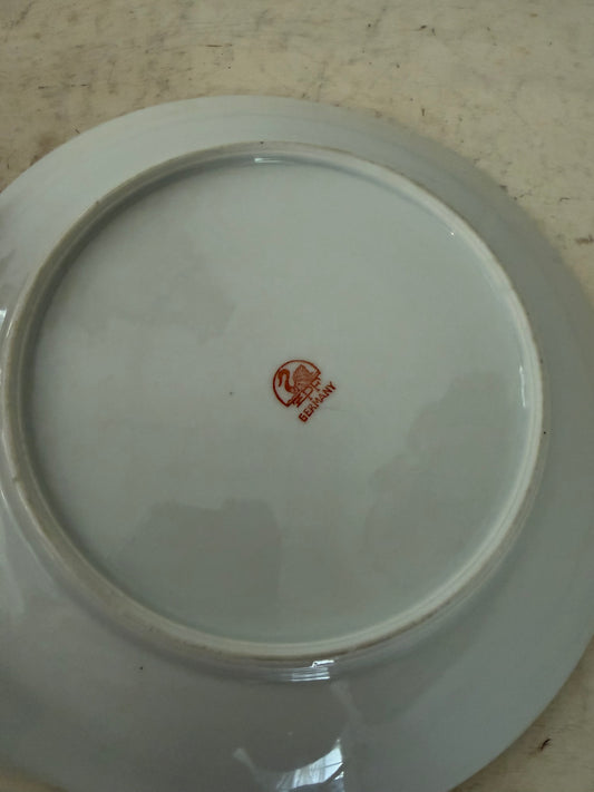 Vintage peacock Germany plate