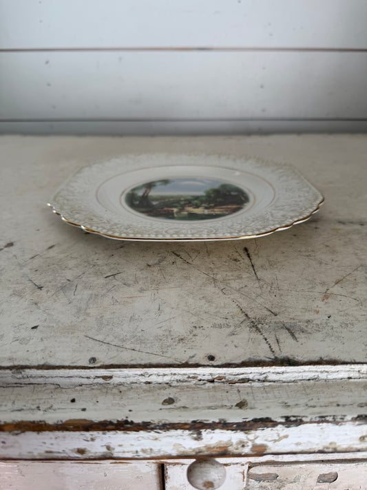Vintage Lord Nelson Ware porcelain cabinet plate made in England