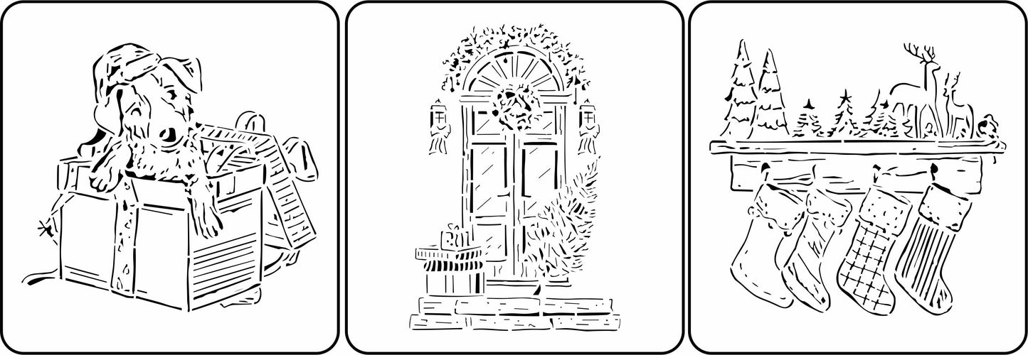Christmas Sketches 2 | JRV Stencils
