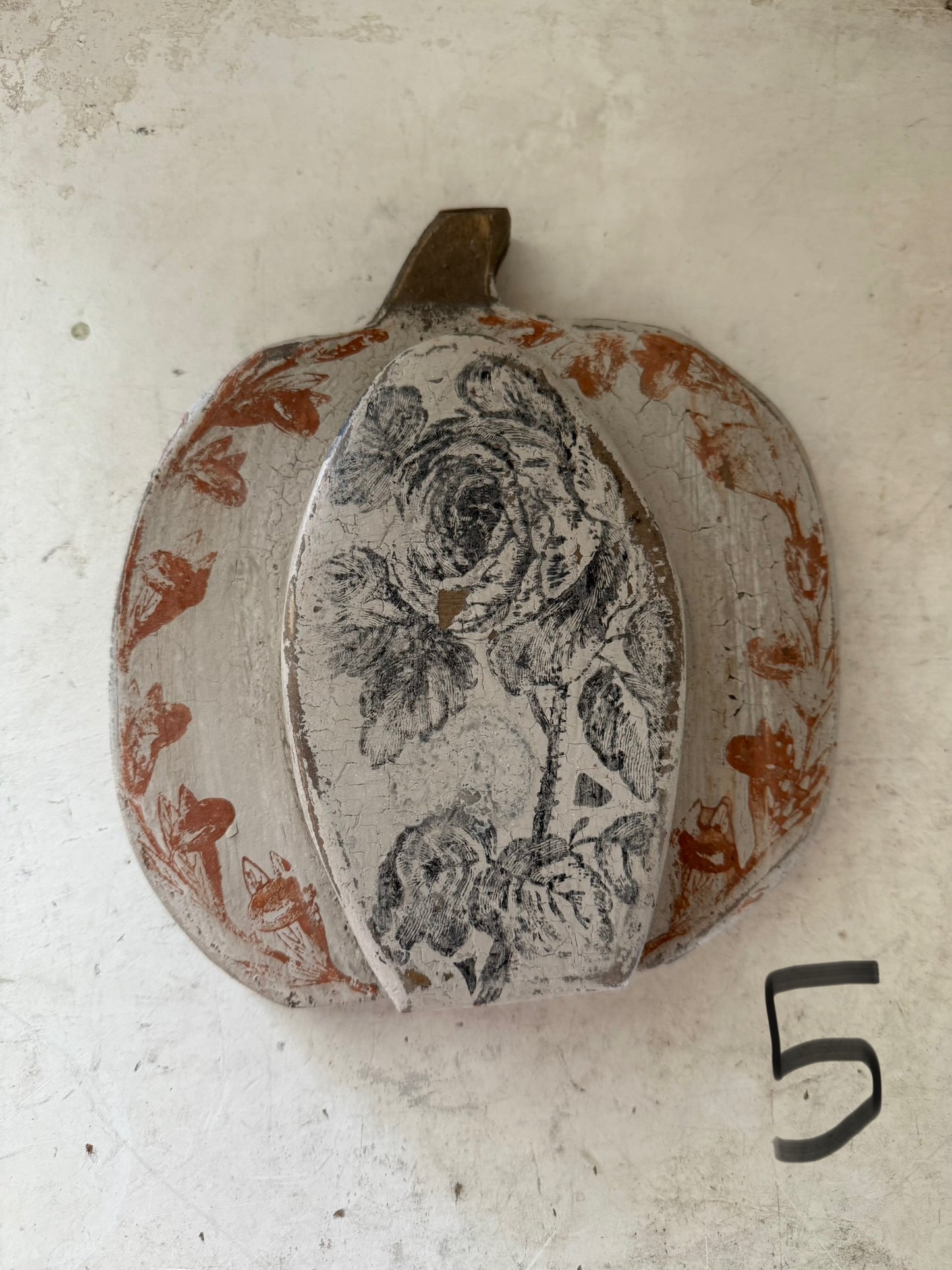 Hand cut Hand Painted & Stamped Pumpkins sold individually