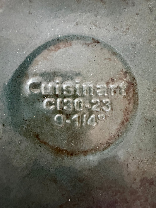 Cuisinart Chef Classic Teal Enamel Cast Iron Grill Pan - Will Get Re-Seasoned