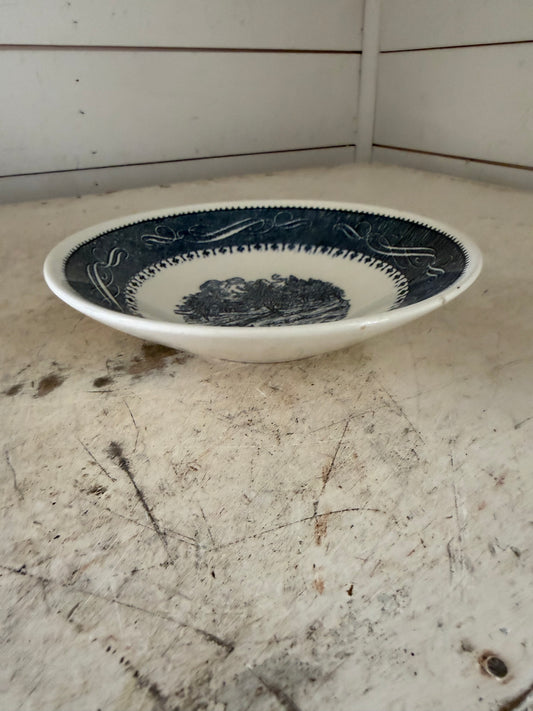 Currier and Ives bowl
