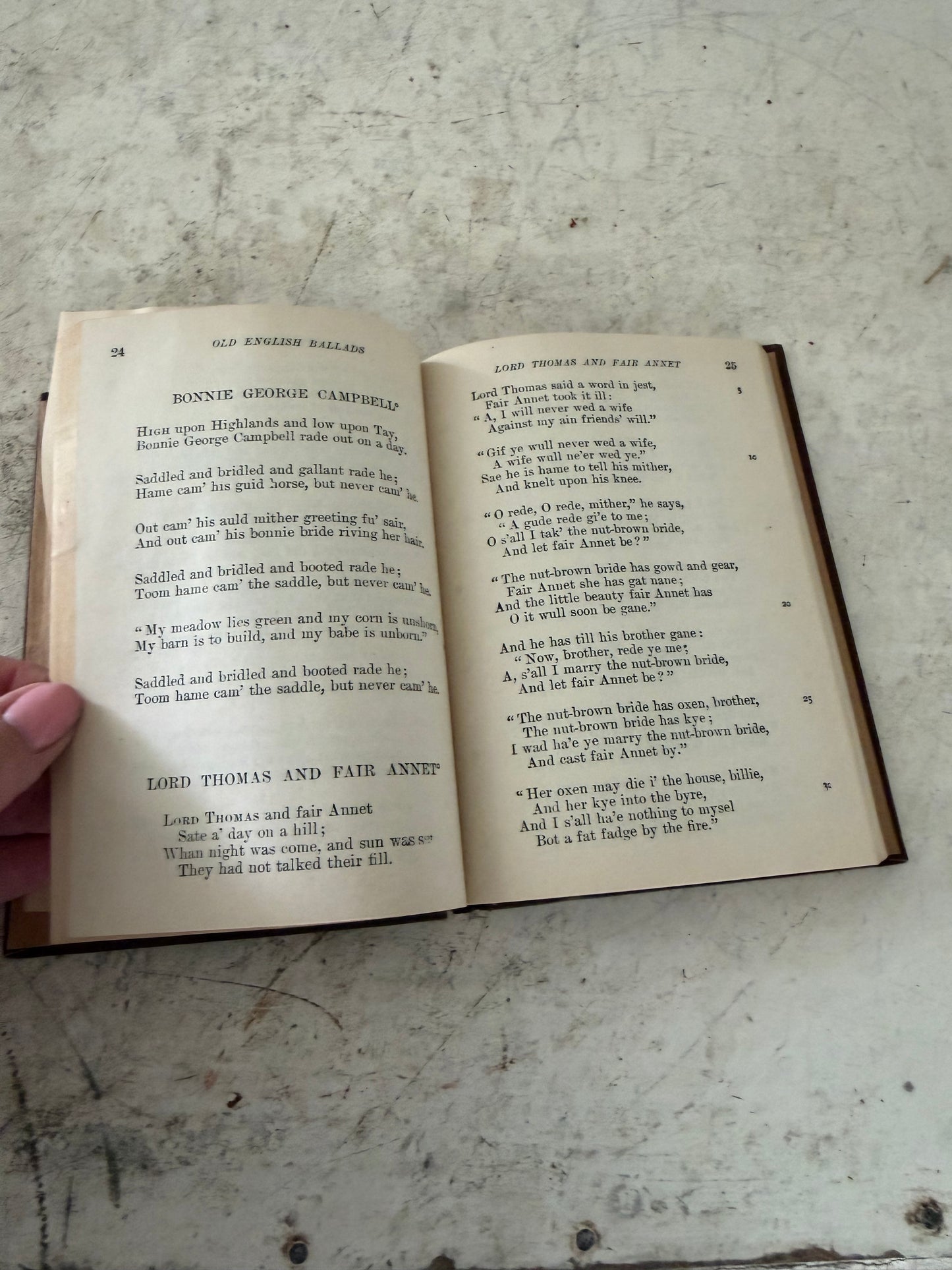 Antique Book Macmillan's Pocket Classics Old English Ballads and Folk Songs 1922
