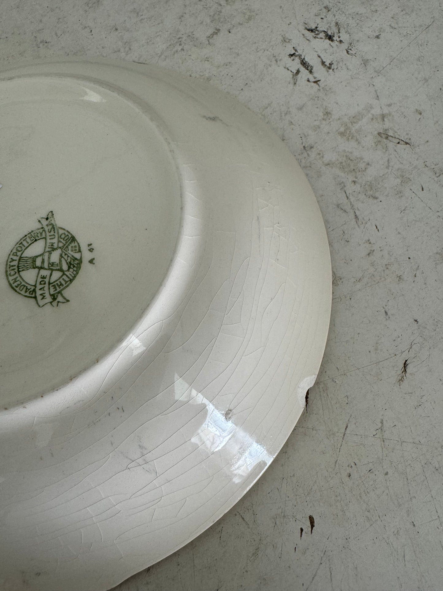 Vintage Paden City Pottery Pink Roses